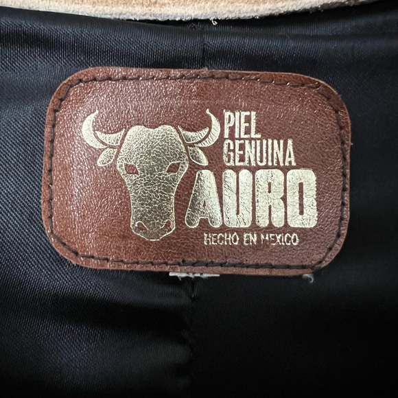 Vintage Leather Suede Fringe Poncho Cape - Picture 3 of 3